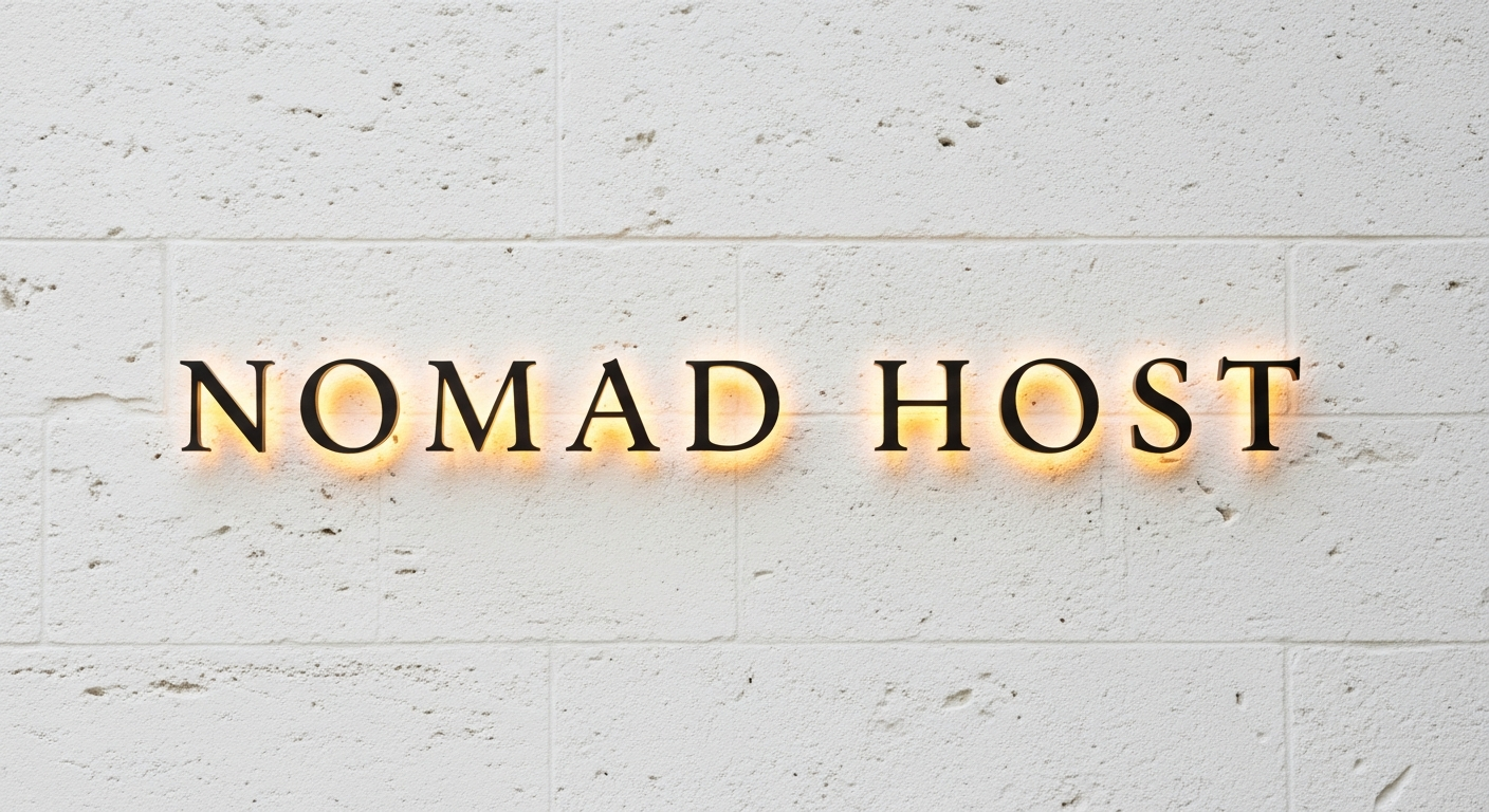 Mockup señalética Nomad Host